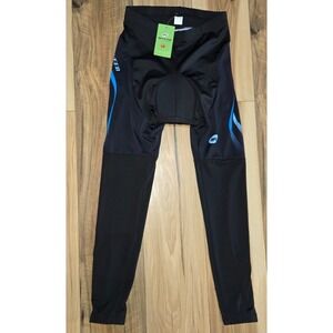 Sponeed Cycling Pants Mens Size L Black Padded Stretch Breathable‎ NWT